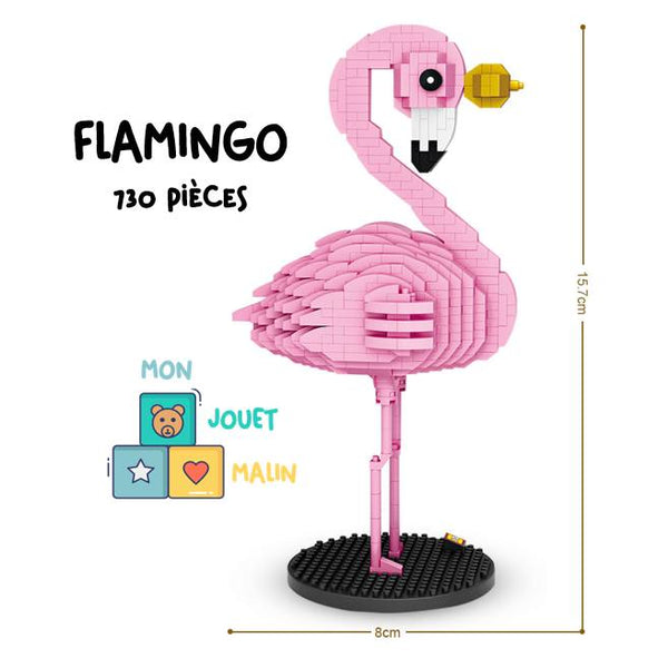 Nanobrick Nanobloc mini lego flamand rose