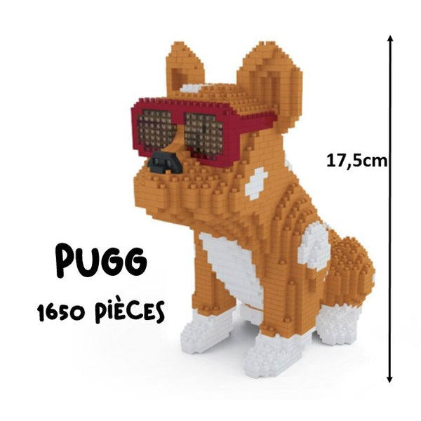 nanobricks mini LEGO chien Pugg